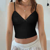 Lace Strappy T-shirt Women's Clothing