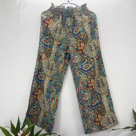 Bohemia Print Fashion Women's Wide-legged Pants