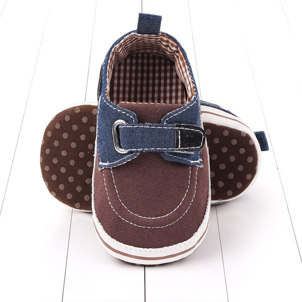 Denim baby shoes soft soled walking shoes