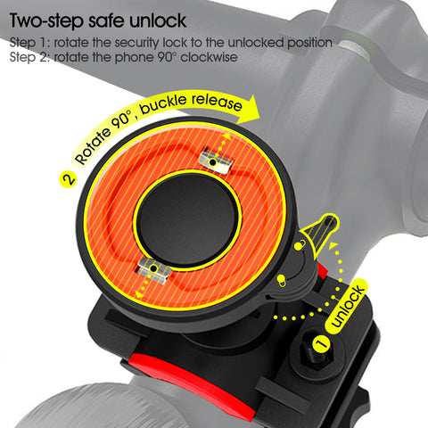 Electric bicycle mobile phone bracket