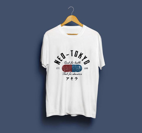 Neo Tokyo Awesome Guys T Shirt Man New Akira The Capsule T-Shirt Japan Anime Custom Tee Company T-shirts For Men