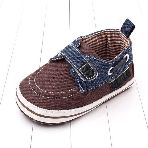 Denim baby shoes soft soled walking shoes