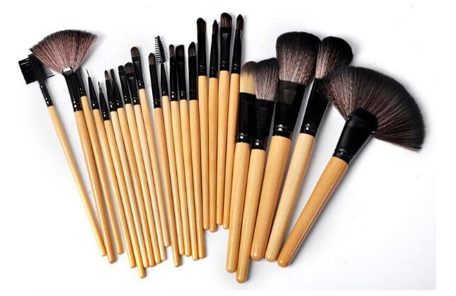 Gift Bag Of 24 Pcs  Makeup Brush Sets Professional Cosmetics Brushes Eyebrow Powder Foundation Shadows Pinceaux Make Up Tools