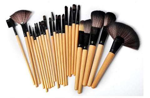 Gift Bag Of 24 Pcs  Makeup Brush Sets Professional Cosmetics Brushes Eyebrow Powder Foundation Shadows Pinceaux Make Up Tools