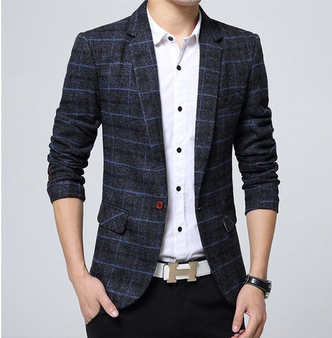 Men's Fashion Casual Slim Youth Suit Jackets
