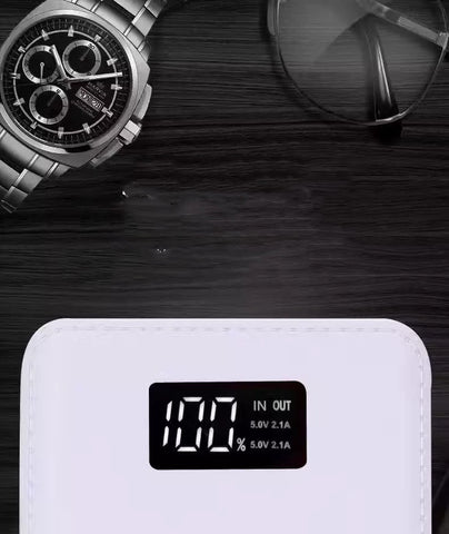 4U Mobile Power Bank Dual-input Leather Texture 20000 MAh Power Bank Mobile Phone