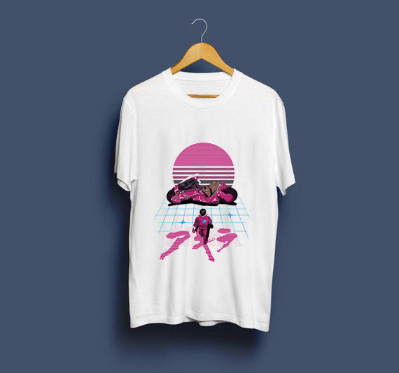 Neo Tokyo Awesome Guys T Shirt Man New Akira The Capsule T-Shirt Japan Anime Custom Tee Company T-shirts For Men