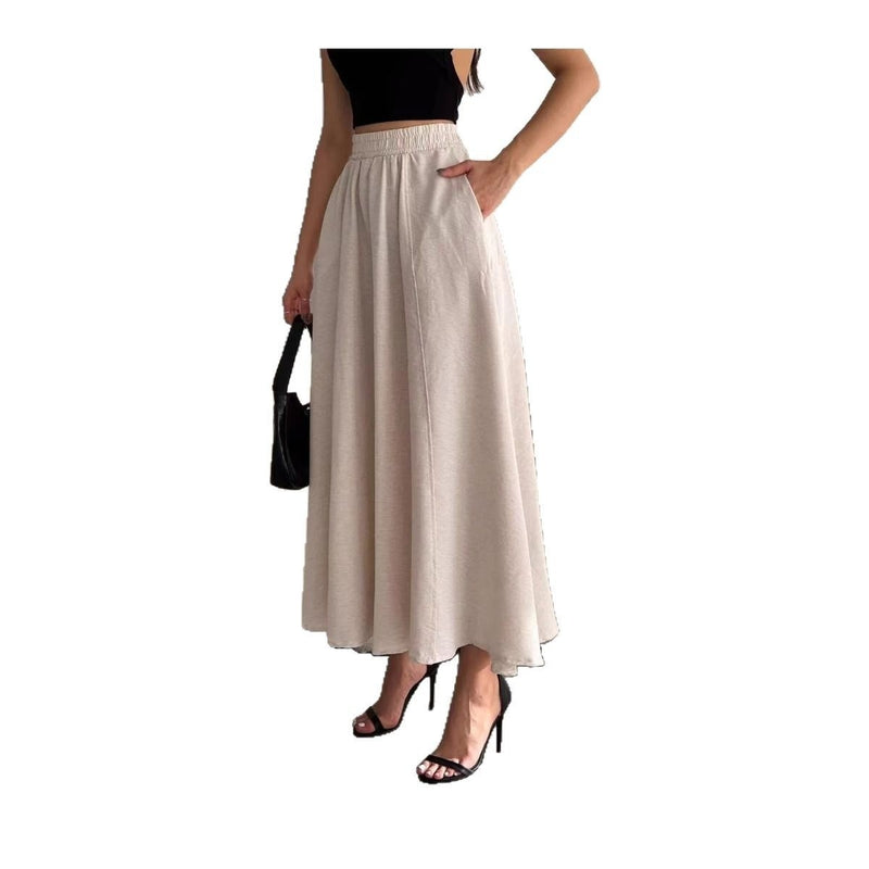European And American Leisure A- Line Loose Fashion Women's Wear Long Dress