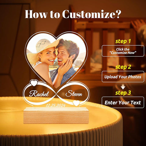 Valentine Special — Personalised Photo Night Light