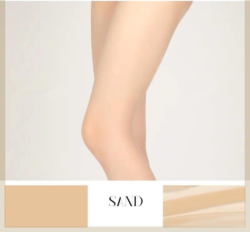 Silky Mesh Waist Seamless Chocolate Pantyhose Superb Fleshcolor Pantynose