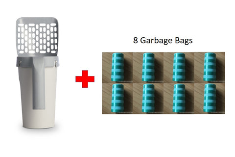 Waterproof Collar Integrated Lazy Cat Litter Shovel Set