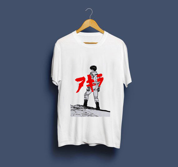 Neo Tokyo Awesome Guys T Shirt Man New Akira The Capsule T-Shirt Japan Anime Custom Tee Company T-shirts For Men