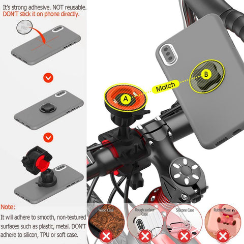 Electric bicycle mobile phone bracket