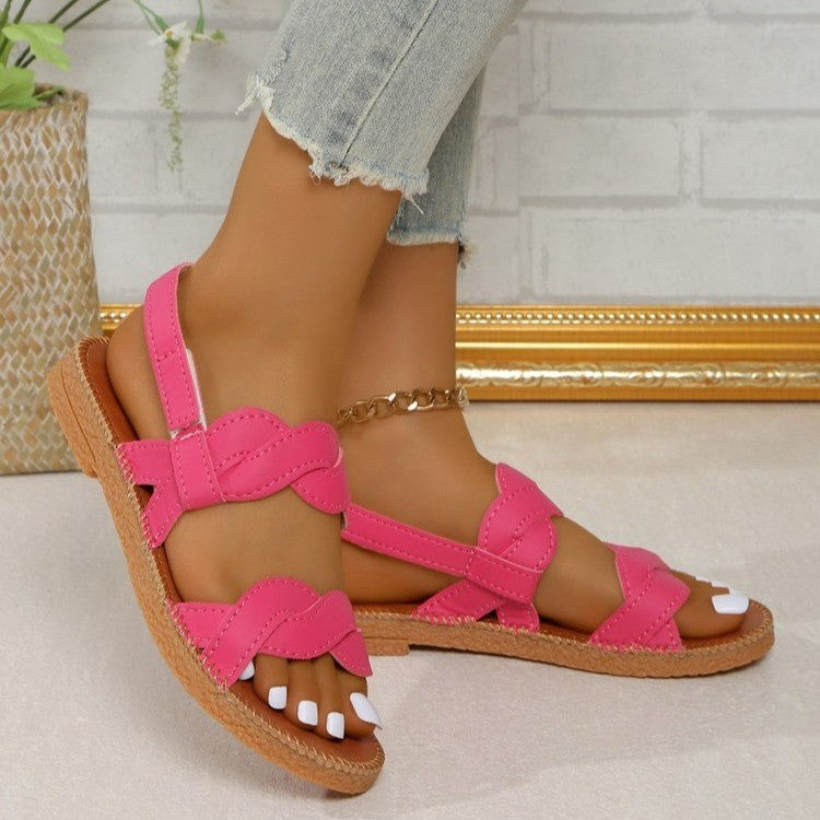 Woven Fashion Flat Summer Shoes Women