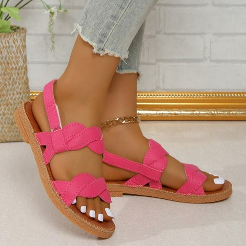 Woven Fashion Flat Summer Shoes Women