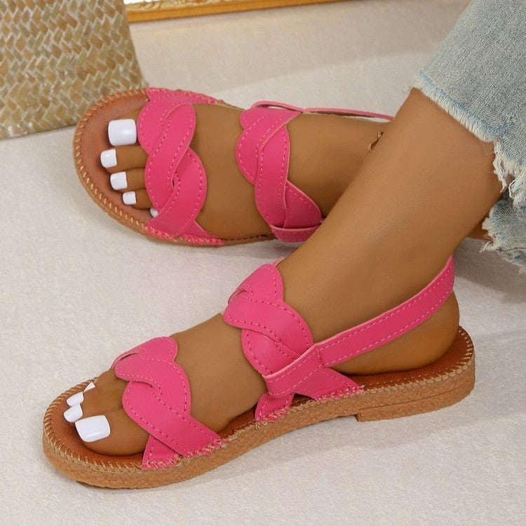 Woven Fashion Flat Summer Shoes Women