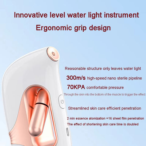 New Oxygen Injection Skin Spray Household Water Light Instrument