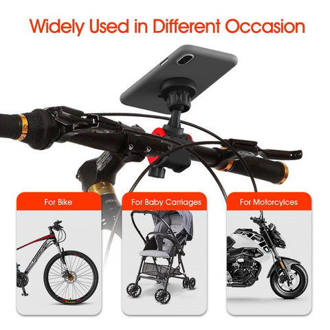 Electric bicycle mobile phone bracket