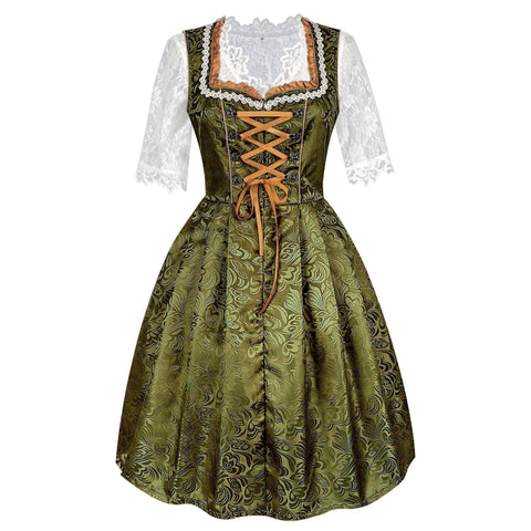 Retro Beer Festival Traditional Lace Dress