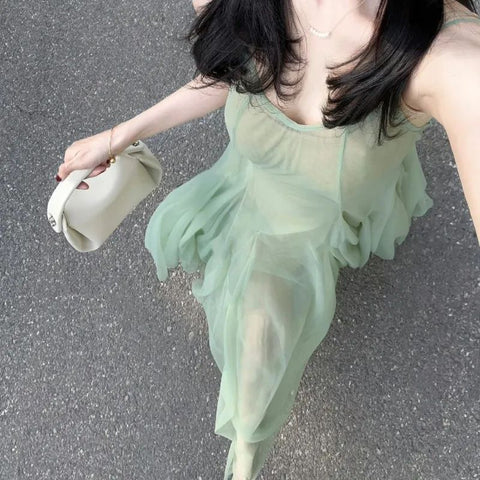 Chinese Style Sling Dress High-grade French Style