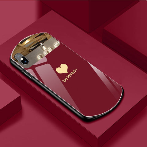 Curved Mirror Glass Mobile Phone Case