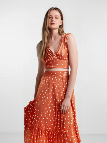 Off-shoulder Printing Long Large Hem Dress