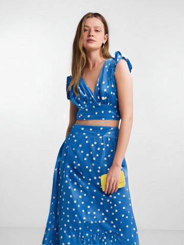 Off-shoulder Printing Long Large Hem Dress