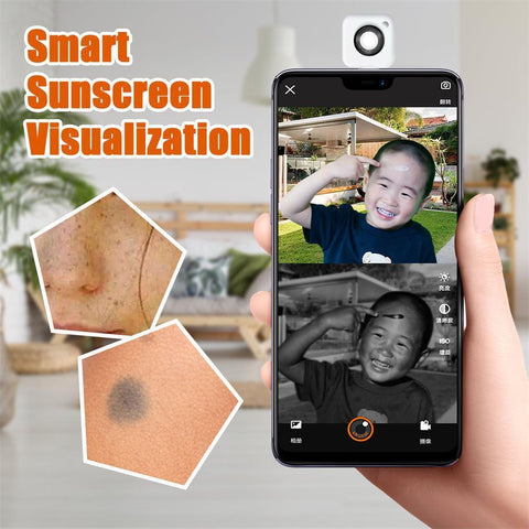 UV Sun Protection Camera Skin Care Reminder Check Color Spot Sunburn Remover Smart Device