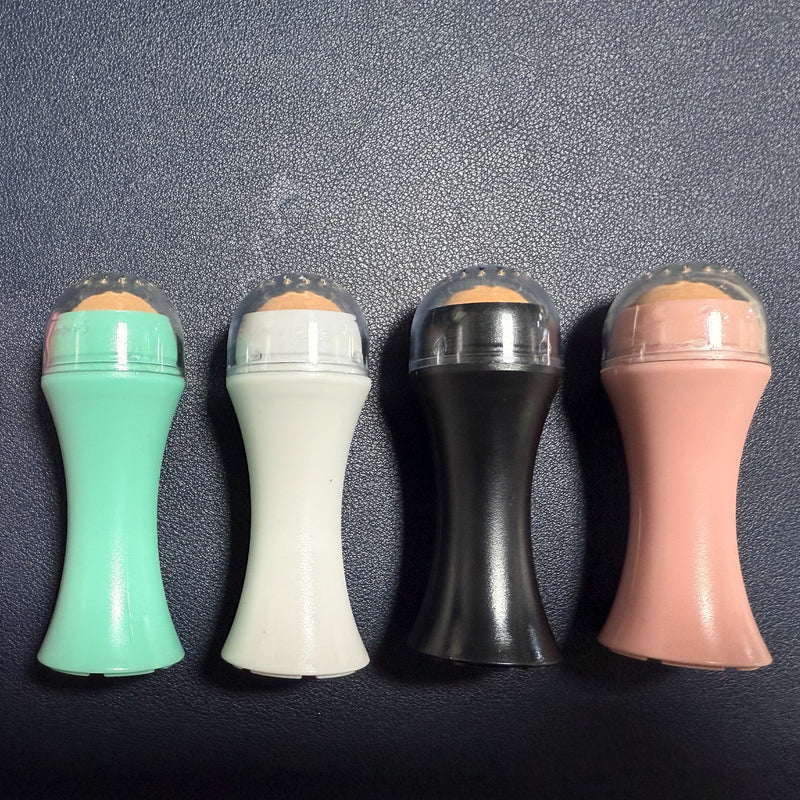 Volcanic Portable Roller  Oily Skin Control Makeup, Oil Absorbing Volcanic Reusable Facial Skin Care Tool For At-Home Or On-The-Go Mini Massage Pack Of 1