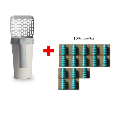 Waterproof Collar Integrated Lazy Cat Litter Shovel Set