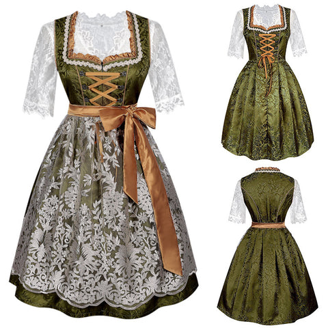 Retro Beer Festival Traditional Lace Dress