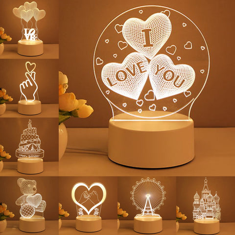 Personalized Valentine Night Light – Custom Photo & Name Gift ❤️