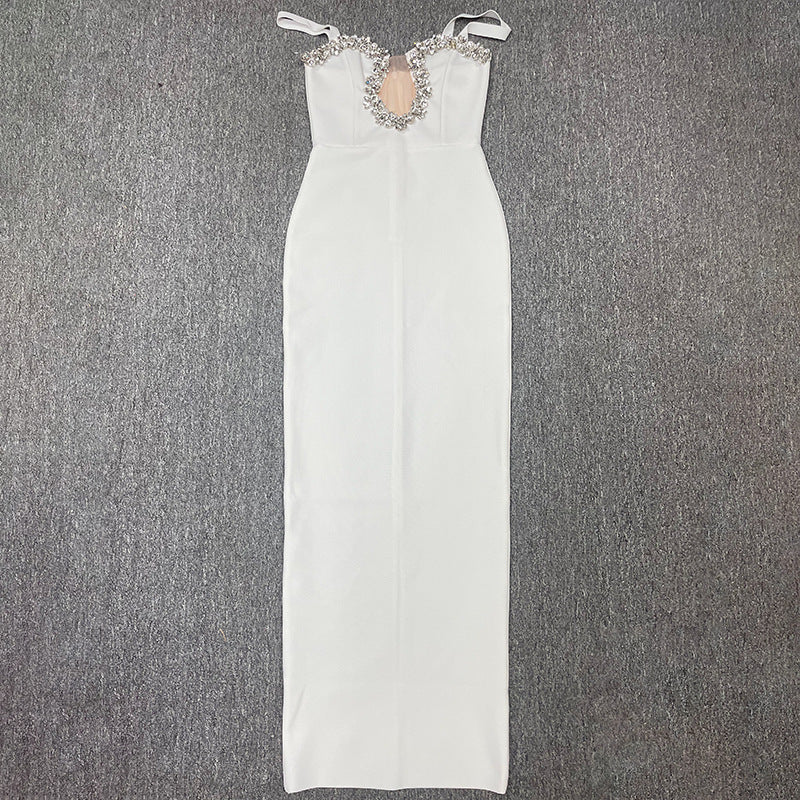 Camisole Dress Diamond Grenadine Sleeveless Evening Dress