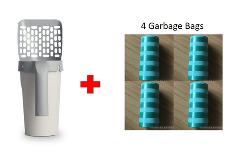 Waterproof Collar Integrated Lazy Cat Litter Shovel Set