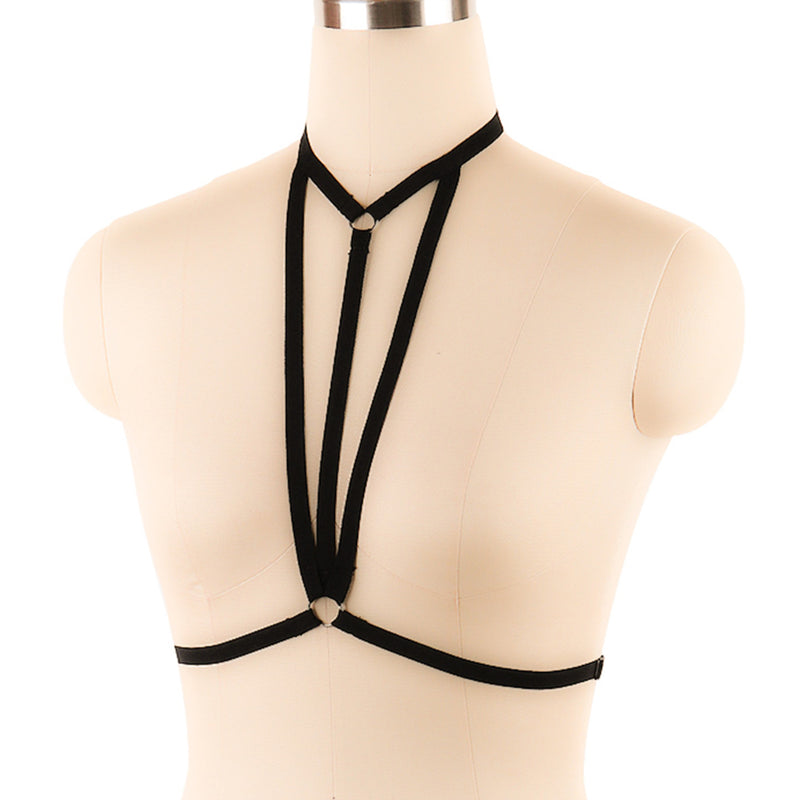 Black Temptation Sexy Bra Strap European And American
