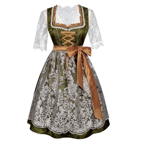 Retro Beer Festival Traditional Lace Dress