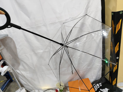 Hot Selling Transparent Pet Supplies Adjustable Pet C Type Umbrella