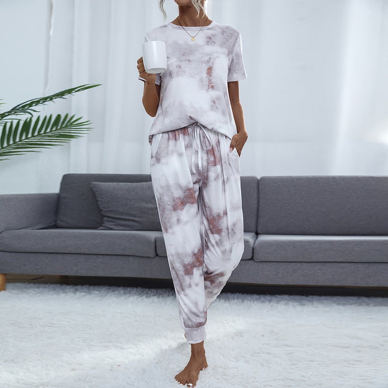 Women's Pocket Short Sleeve Trousers Suit