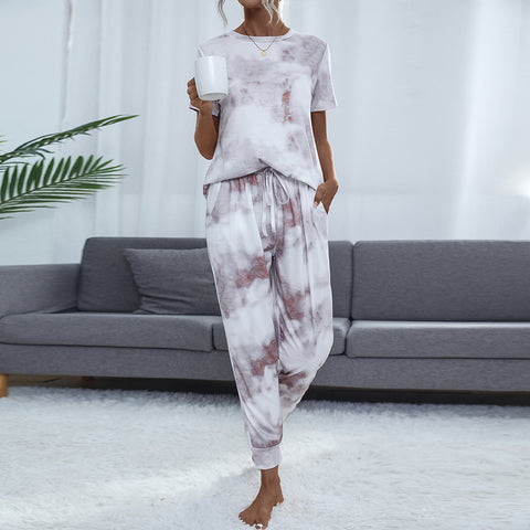 Women's Pocket Short Sleeve Trousers Suit