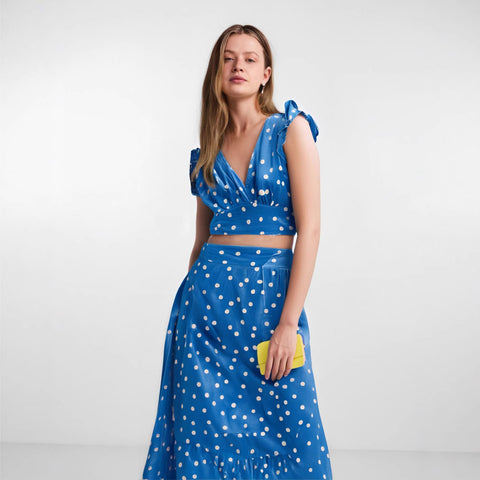 Off-shoulder Printing Long Large Hem Dress