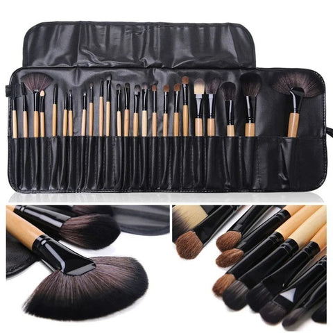 Gift Bag Of 24 Pcs  Makeup Brush Sets Professional Cosmetics Brushes Eyebrow Powder Foundation Shadows Pinceaux Make Up Tools