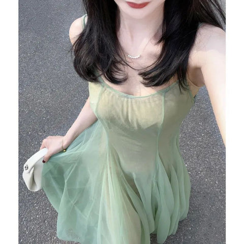 Chinese Style Sling Dress High-grade French Style