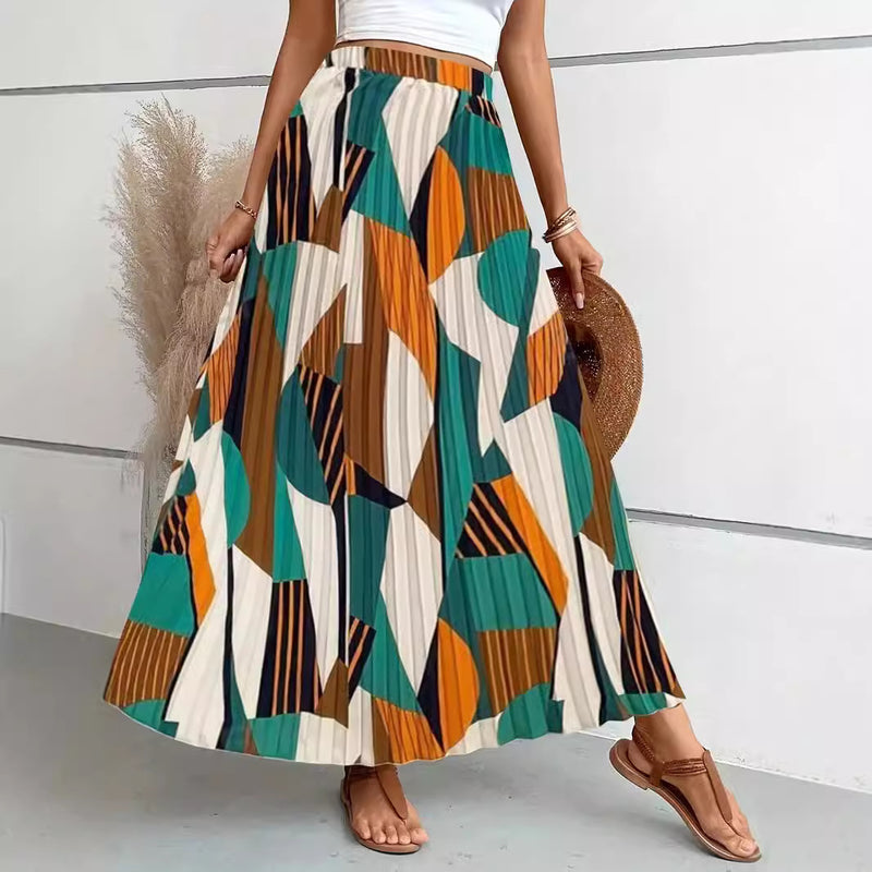 Women's Fashion Casual Printing Skirt
