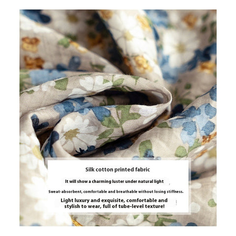 New Short Sleeve Elegant Slimming French Collar Design Floral Chiffon Shirt