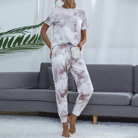 Women's Pocket Short Sleeve Trousers Suit