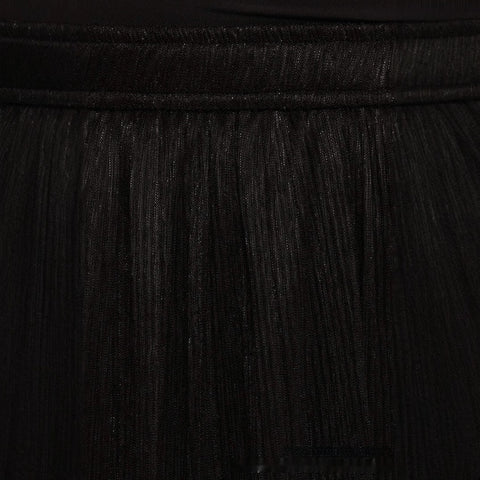 Solid Color Streamer Yarn Skirt Women's Summer High Waist Slimming A- Line Bright Silk Skirt French Style