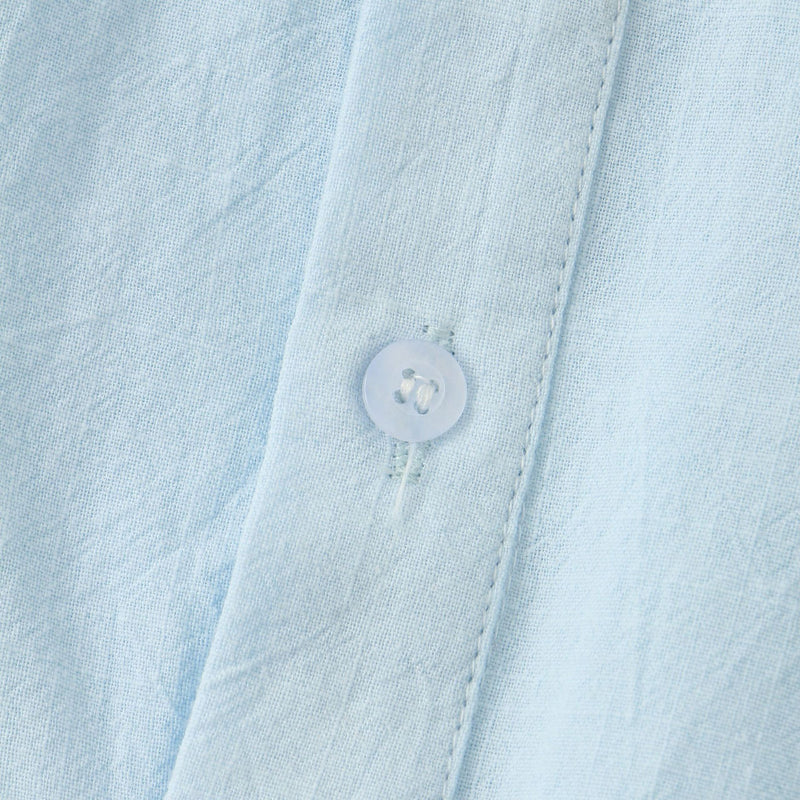 Casual Solid Color Shirt Short Sleeve Shirt Beach T-Shirt Tops Summer Mens Clothing