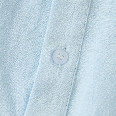 Casual Solid Color Shirt Short Sleeve Shirt Beach T-Shirt Tops Summer Mens Clothing